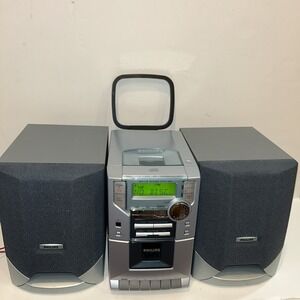 PHILIPS MC118/21M Stereo Micro System CD Cassette/ AM/FM Tuner CD Player No Work
